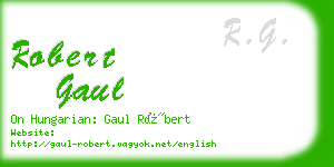 robert gaul business card